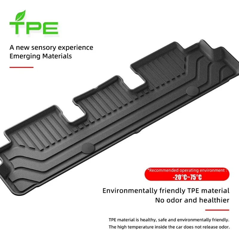 New Arrivals Car Floor Mat For Nissan Pathfinder 2024 SUV Custom Fit All-Weather TPE Liners Waterproof & Anti-Slip Interior