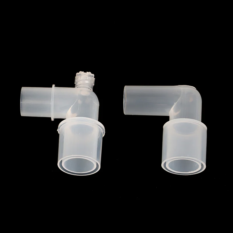 【TO】1PCS Anesthesia Tube Plastic L-shaped Connector Elbow Circuit Tracheal Intubation Connector 90 Degree