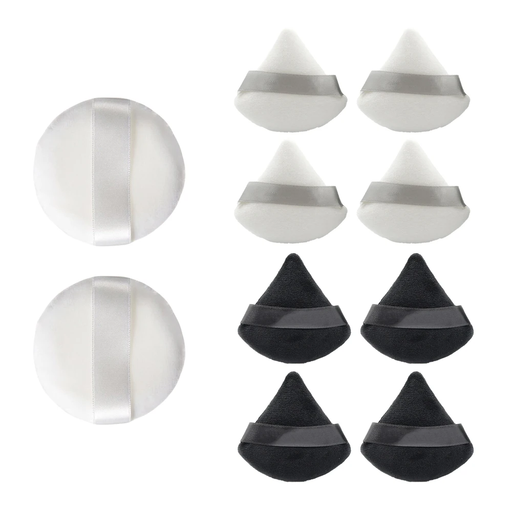 

10pcs Makeup Tools Cotton Beauty Sponges Powder Puff Applicator Facial Cosmetics Pad Girl Tool Small Size Saves Powder