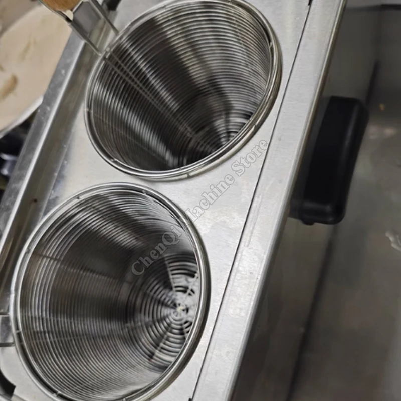 Настольная электрическая машина для приготовления лапши, коммерческая печь для приготовления лапши с двумя головками из нержавеющей стали, электрическая плита для приготовления лапши