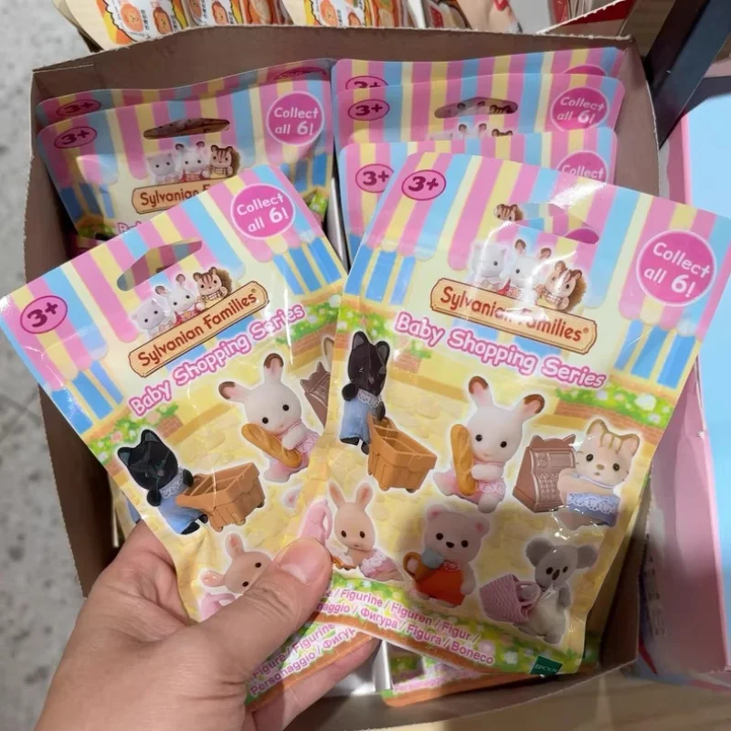Sylvanian Families Calico Critters Fille Enfants Jouets Miniature Poupée Anime Figrues Sacs Aveugles Jouets Pour Enfants Bébé Série Shopping