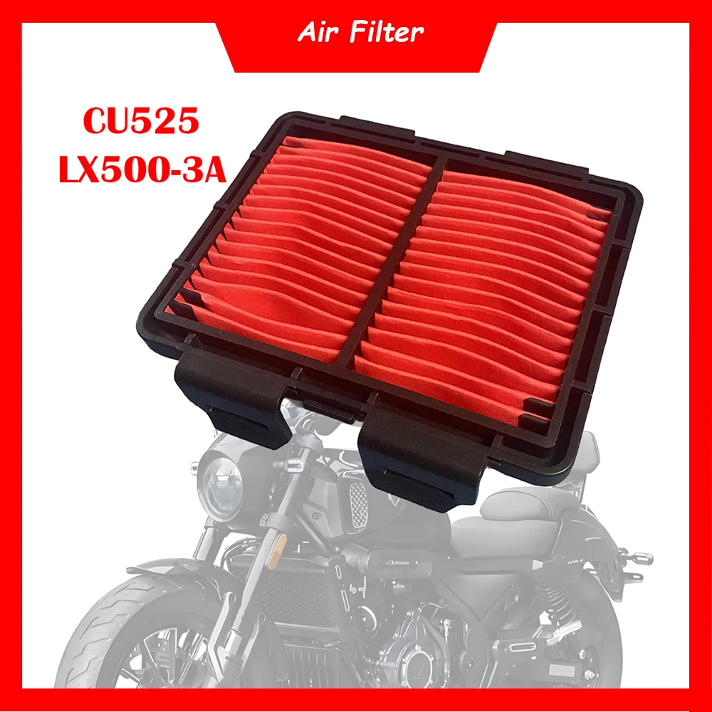 

Motorcycle Replacement Engine Air Filter Cleaner Air Intake Filter Element For Loncin VOGE CU525 CU 525 LX500-3A