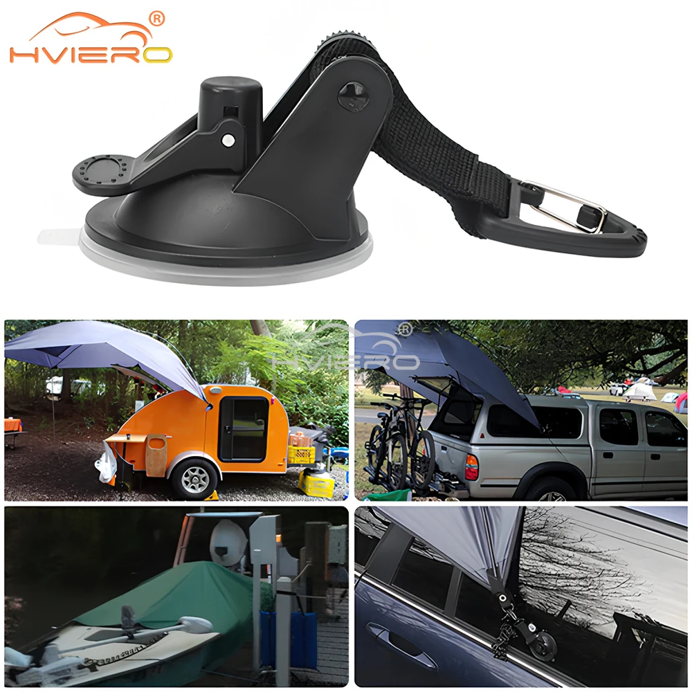 

4X Car Universal Outdoor Suction Cup Anchor Securing Hook Down Caravan Camping As Side Awning Pool Tent Hang Convenient Sunroof