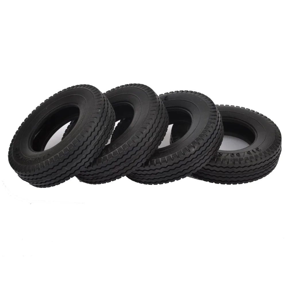 

RC 1/14 Rubber Trailer Car Tires for 1:14 Tamiya Tractor Truck RC Climbing Trailer Car 1PCS