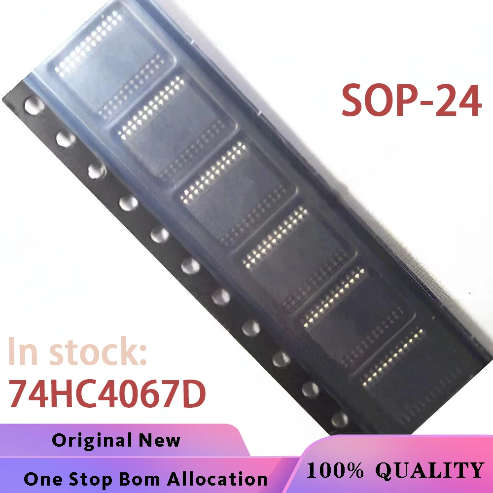 (10-100PCS) 74HC4607 74HC4067D SOP-24  Chipset