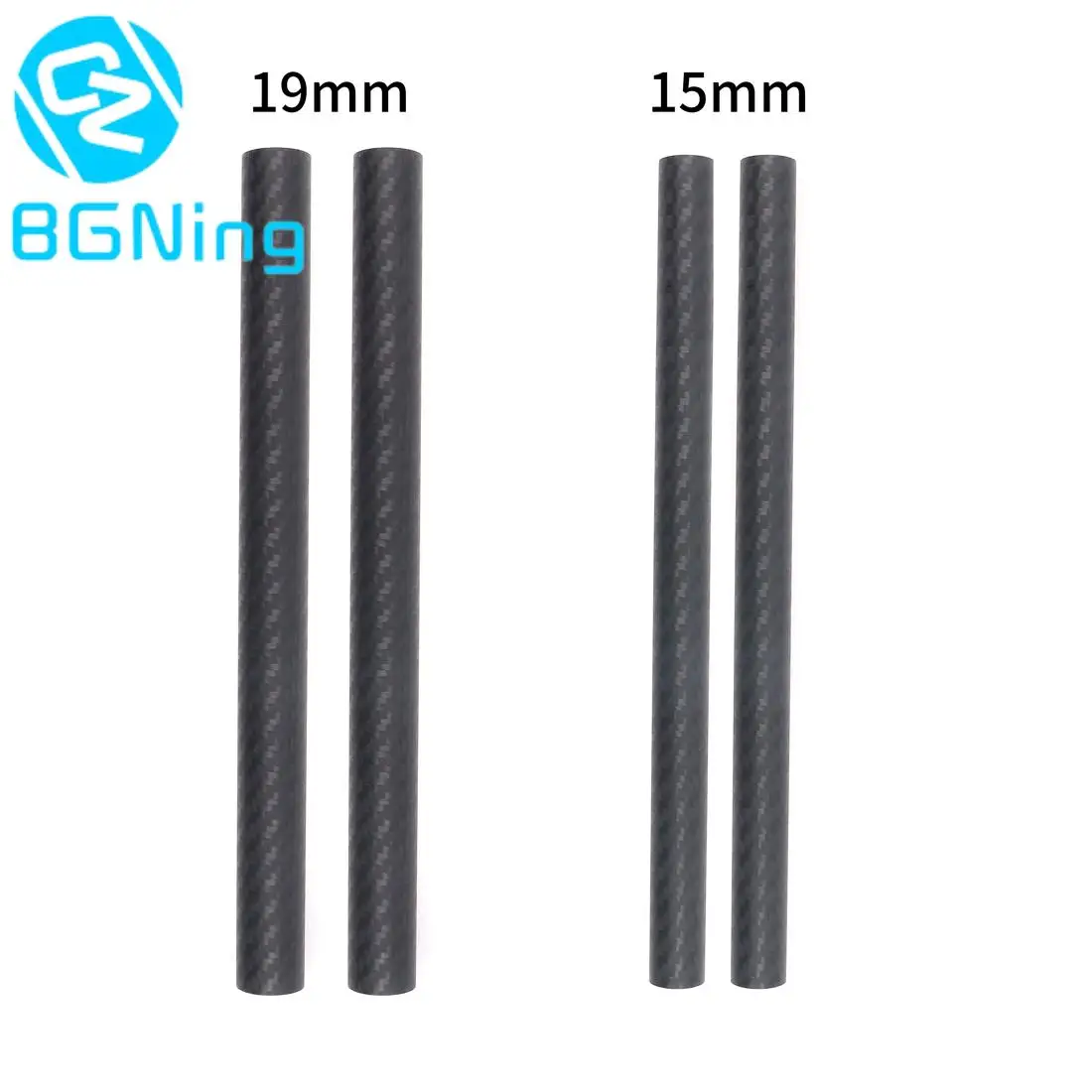 2x 15mm 19mm Carbon Fiber Rod 6