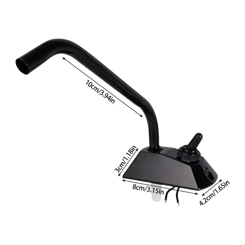 77HF Bomba agua eléctrica 12 V 360 grados Caravanos caravanas Tauceto Anti corrosión Interruptores grifo acero