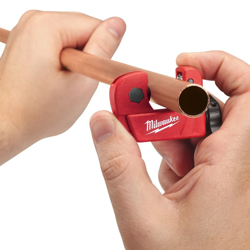 Milwaukee 48-22-9258 Compact Mini Tubing Cutter 3-22mm Professional Copper Pipe Cutting Tool for Plumbing & HVAC