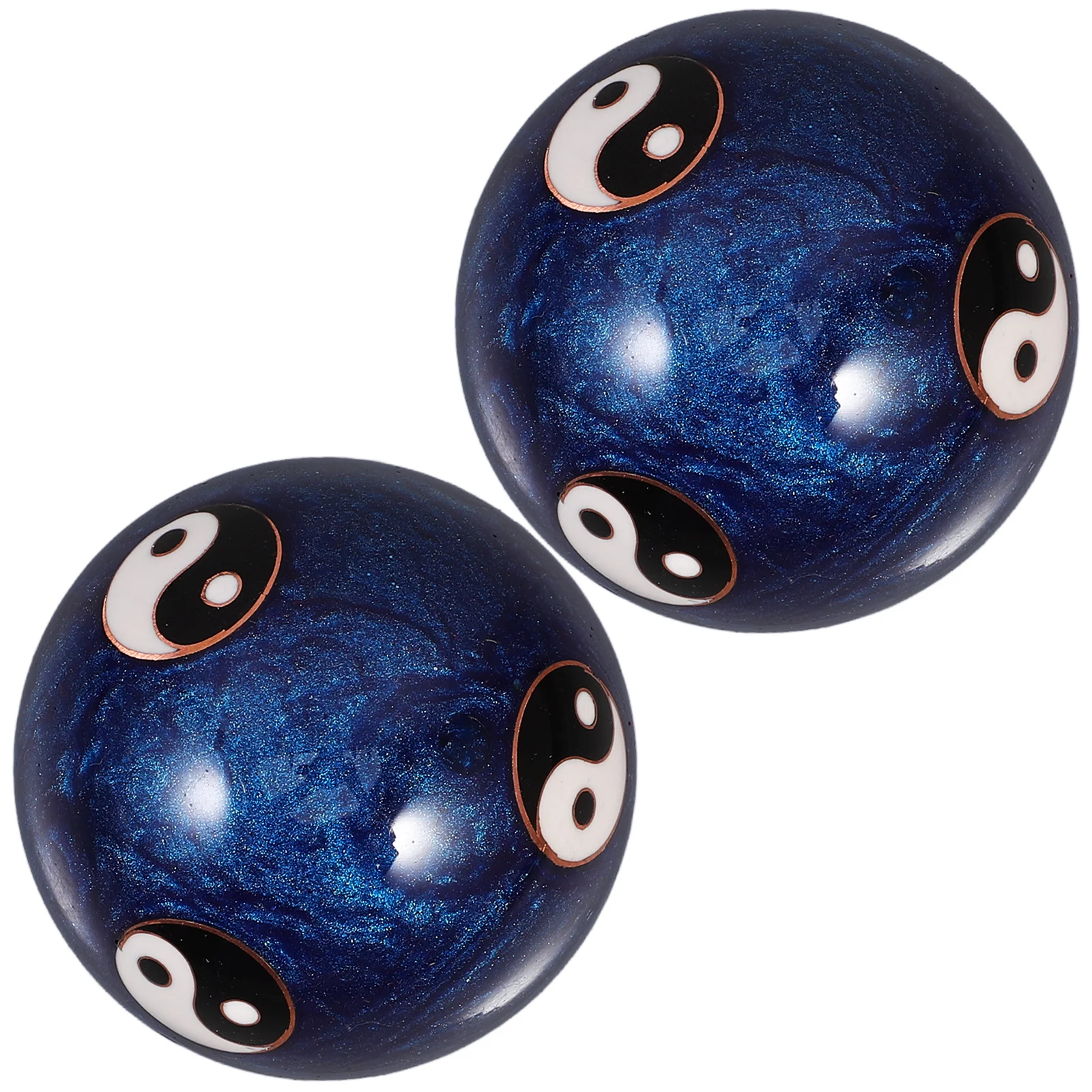 

2Pcs Fitness Handball Metal Handrolling Massage Balls for Hand Exercise Palm Massage and Stress Relief Fitness Handball