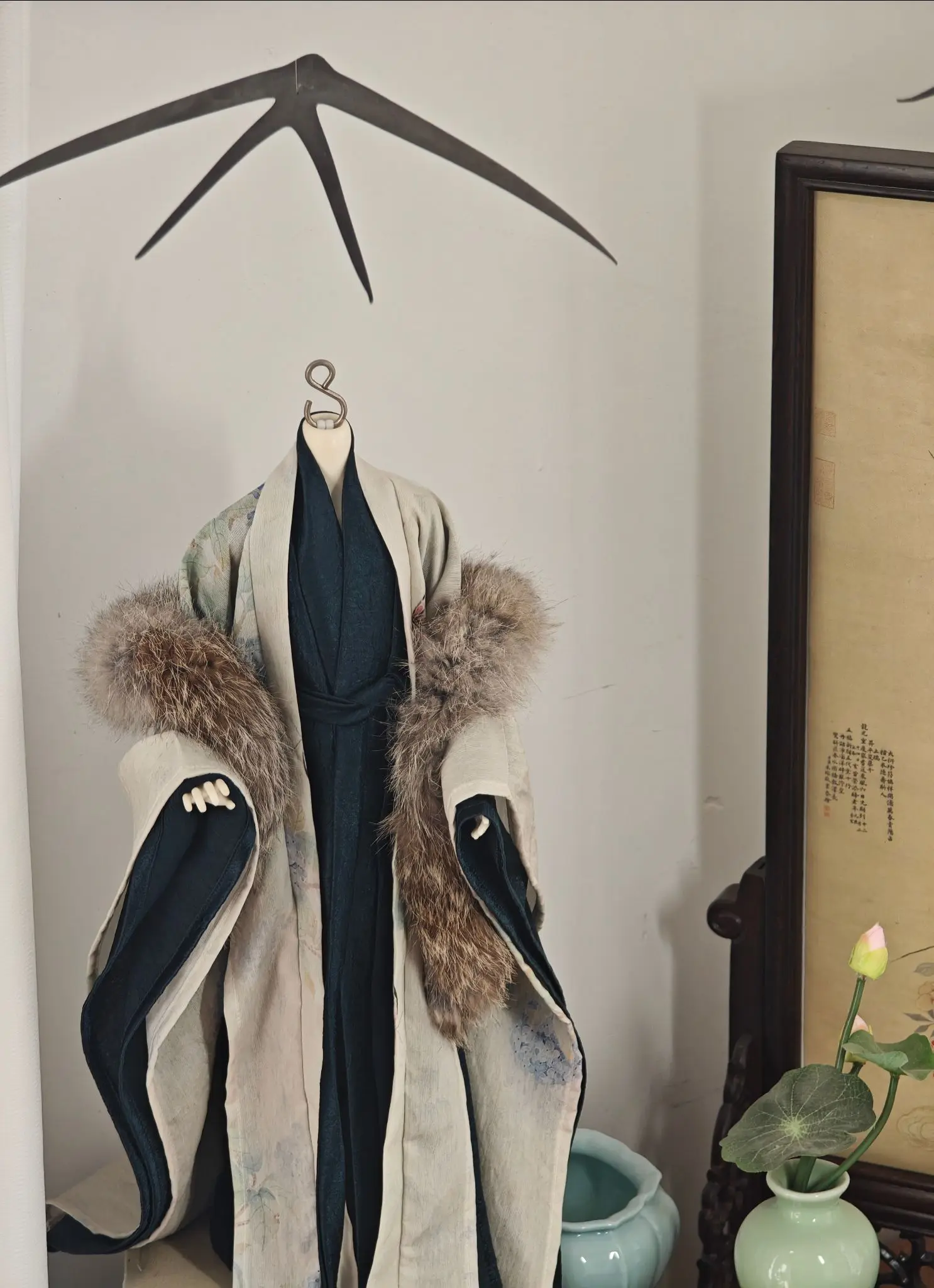 1/4 1/3 Scale BJD Ancient Costume Robe Hanfu Dress Warrior Outfit For MSD Girl SSDF ID75 Strong Body Doll Accessories A1610