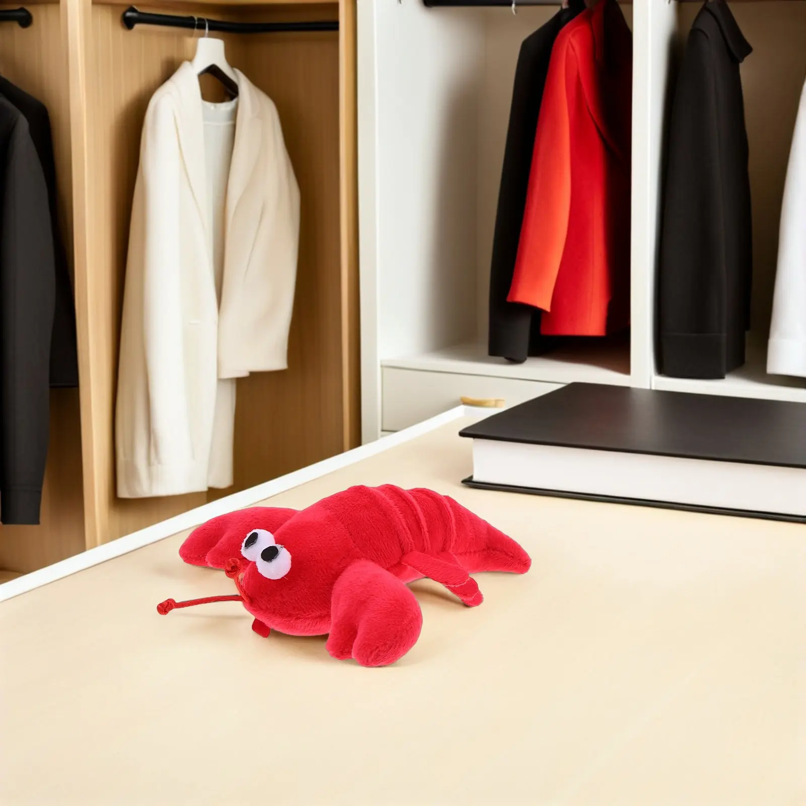 2Pcs Crab Brooch Lobster Brooch Small Stuffed Animal Lapel Pin Cute Badge Decoration Clothes Hats Birthday Carnival