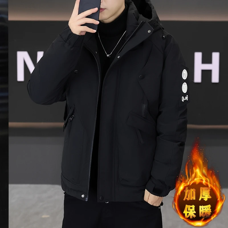2026 Winter New Style Men's High-Quality Thick and Warm Multi-Functional Hooded Cotton Jacket Coat