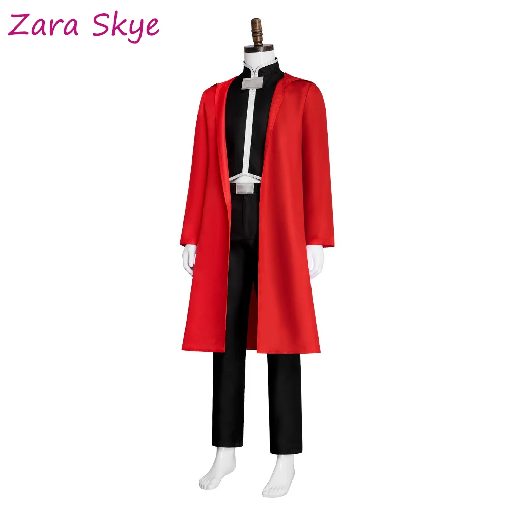 Fullmetal Alchemist Alastor cosplay Anime costumes Edward Elric  aldult disfraz Coat Top pants  Anime Halloween Party Suit stage