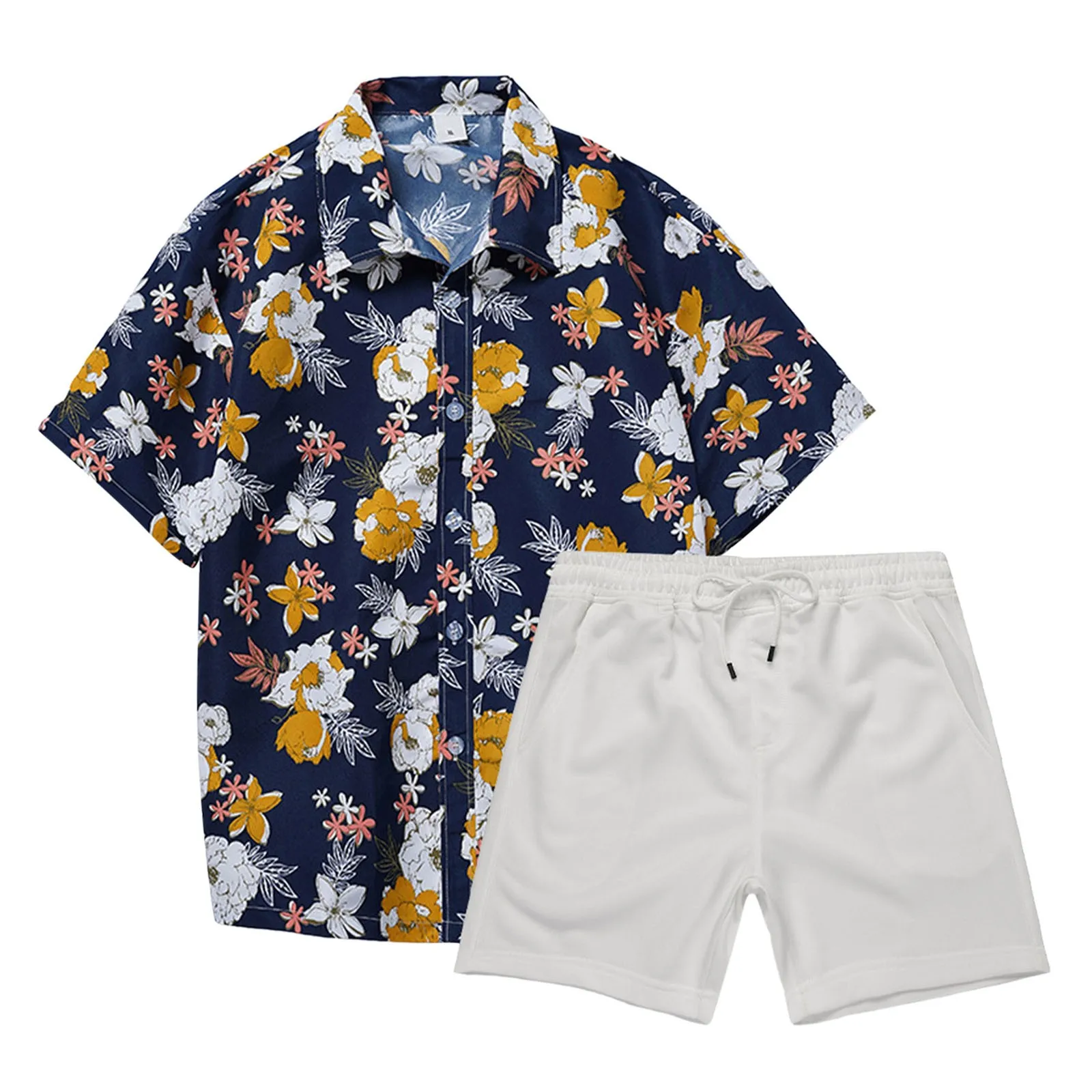 مقلمة البدلة سترة رجالي 2 قطعة عطلة الشاطئ مجموعة القمصان والسراويل دعوى ملابس رجالي سليم صالح تان البدلة #3