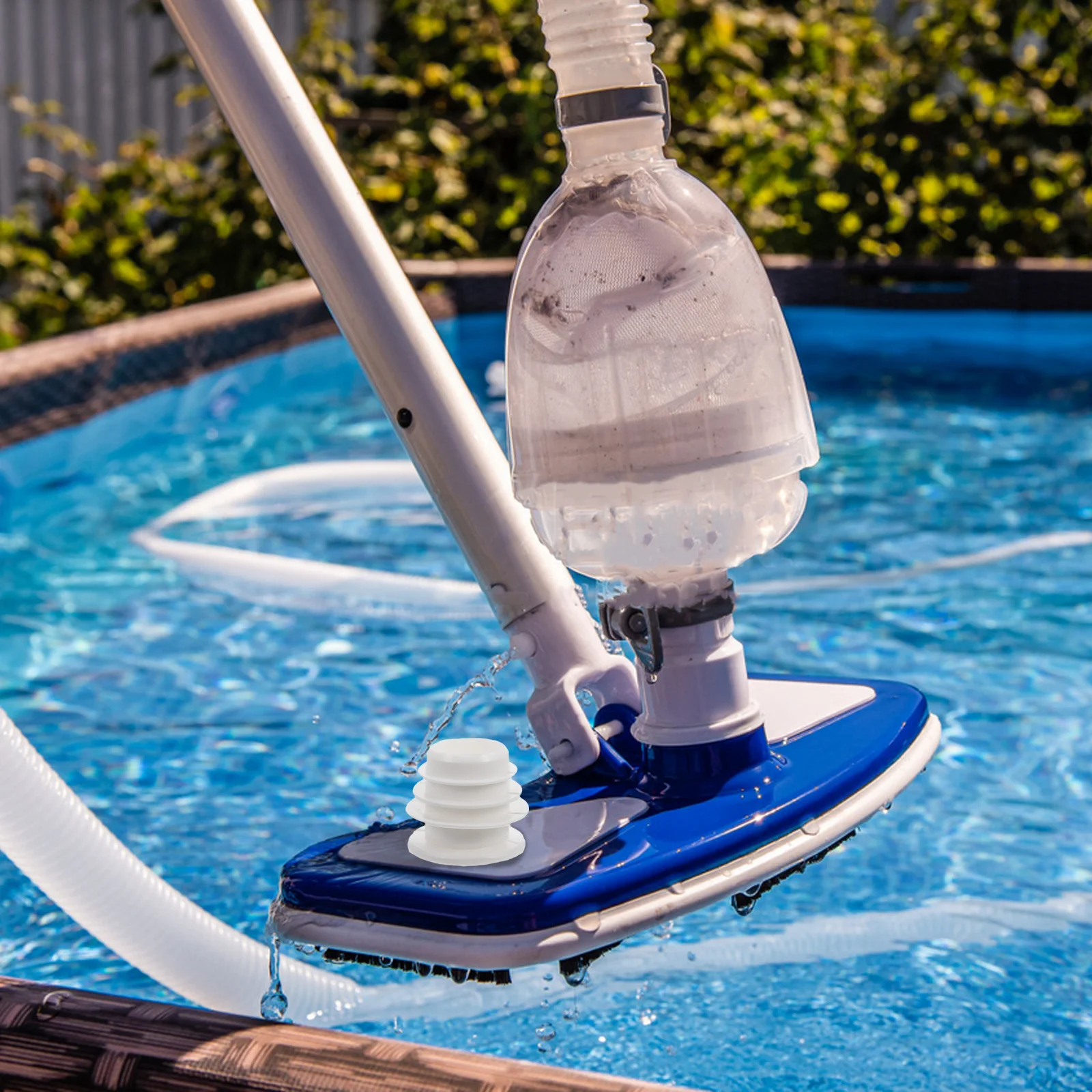 

Pool Vacuum Hose Adapter Valve Cuff Compatible K12110 White Durable Easy Install Precision Engineered Versatile