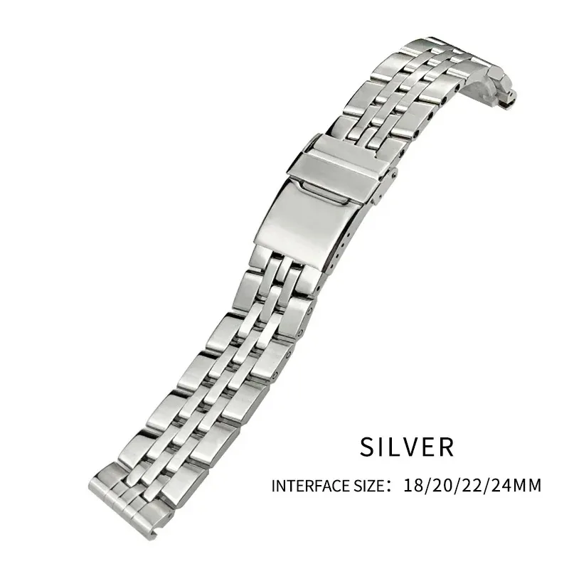 Fit for Breitling Solid Stainless Steel Watchband Avenger Challenger NAVITIMER SUPEROCEAN Metal Watch Strap 18m 20mm 22mm 24mm view 6