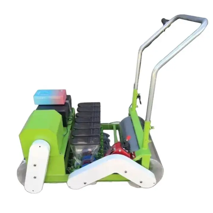 

Hand Push Four Wheel Grain Vegetable Fertilizer Gasoline Seeder