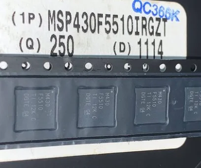 

MSP430F5510IRGZR /IRGZT Silkscreen: M430F5510 VQFN48