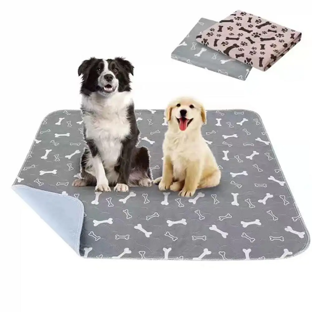 Reusable Dog Pee Pad Blanket Absorbent Diaper Washable Puppy Training Pad Pet Bed Urine Mat for Pet Car Seat Cover Pet Bed