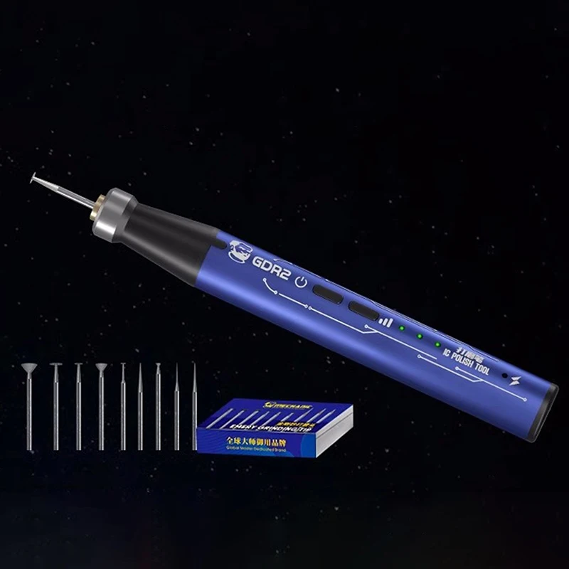 1Set Phone Repair Motherboard PCB IC CPU Cutting Polishing Pen Tool For MECHANIC GDR2 Multi-function Electric Polishing Pen