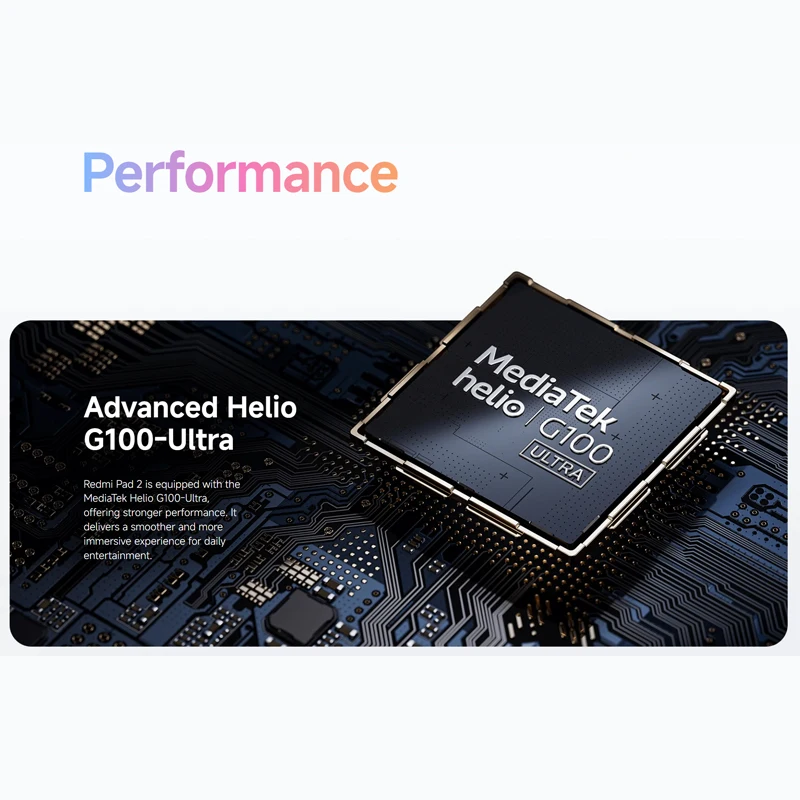 إصدار عالمي من Xiaomi Redmi Pad 2 WIF، شاشة Helio G100-Ultra 11 بوصة 2.5K شفافة كريستالية 18 وات شحن سريع وبطارية 9000 مللي أمبير في الساعة