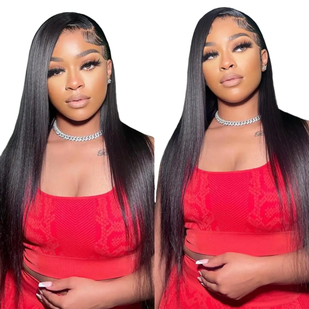 Straight Lace Front Wigs Human Hair 13x4 13x6 HD Transparent 360 Lace Frontal Wigs Brazilian 5X5 6X4 4x4 Closure Wig