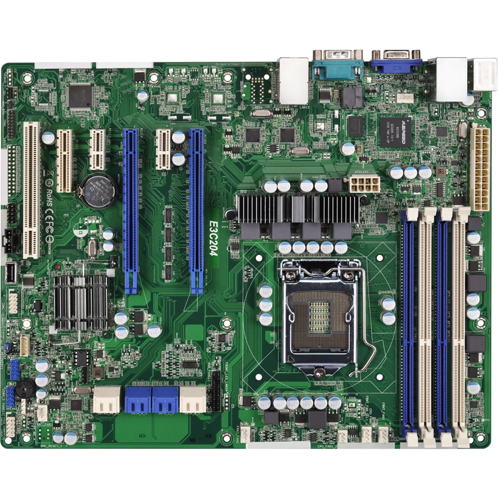 Server Motherboard For ASROCK Socket H2 LGA1155 Support E3-1200 V2 Fully Tested Good Quality E3C204