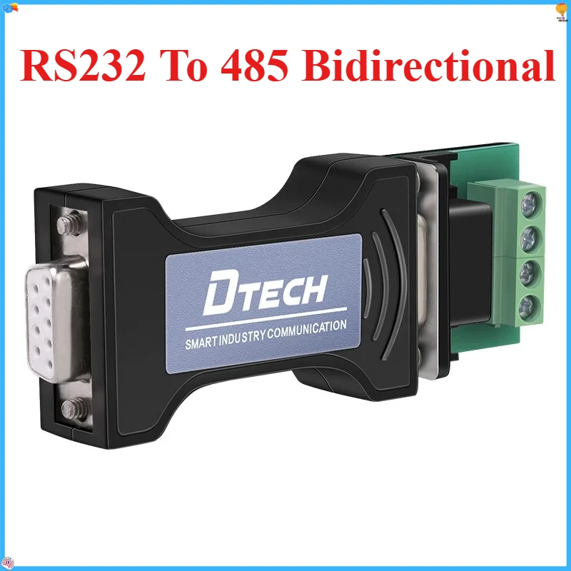 1PCS Industrial RS232 to RS485 Converter Passive Bidirectional Serial Port Adapter Protocol Converter