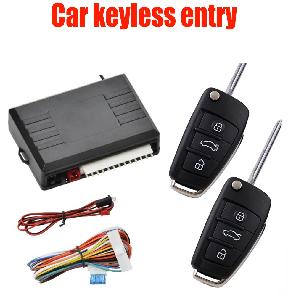 12V Car universal Car Keyless Entry Remote Control Switch Lock Car Keyless Entry Car Alarm Automatic Locking Programmable