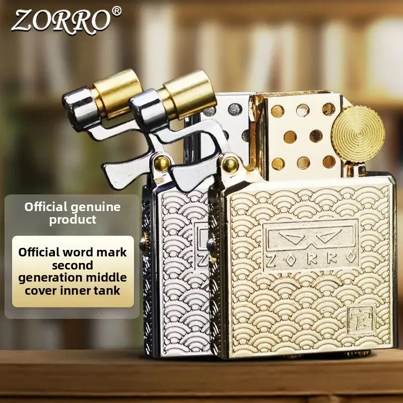 زورو حقيقية Z902 خزان داخلي الكيروسين أخف الإبداعية ضابط الجيل الثاني حركة عالمية ولاعة الكيروسين بالجملة