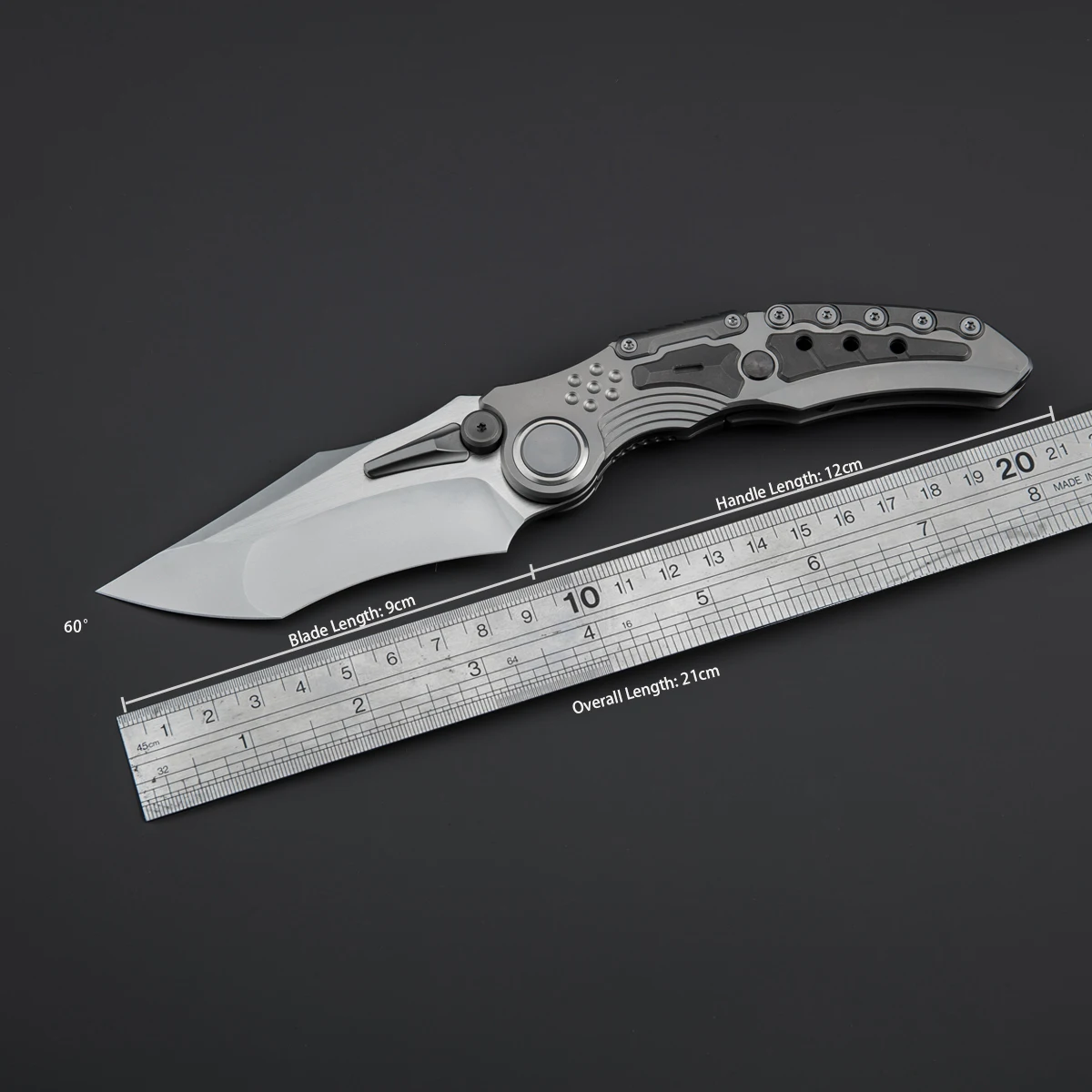 Maxace Titanis II Titanium Handle CPM-Magnacut Folding Kinfe