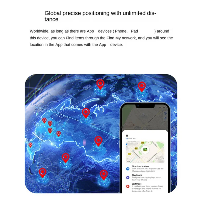 

【Подержанные предложения】Мини-GPS-трекер Смарт-тег для IOS Find My APP Глобальный локатор Анти-потерянный искатель для автомобильных ключей от домашних животных Кошелек Прочный Легкий