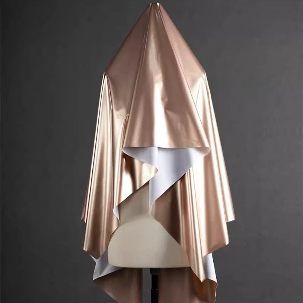 

Искусственная кожа (ПУ) гладкая, мягкая, водонепроницаемая, для пошива одежды, цвет розовое золото, высокоэластичная, для рукоделия