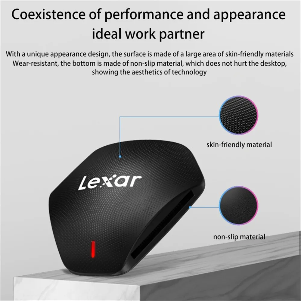 قارئ Lexar USB 3.1Gen2 الأصلي 3 في 1 بطاقة إلى SD مايكرو SD 500U قارئ بطاقات TF محول بطاقة الذاكرة SD UHS-I قارئ بطاقات الذاكرة
