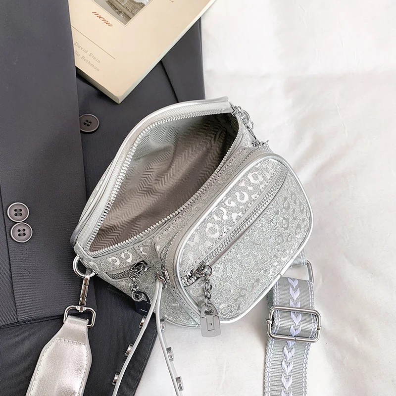 High Quality Pu Leather Saddle Crossbody Bag Women Multi Layer Pockets Waist Bag Fashion Fanny Waist Pack Phone Purse Belt Bags