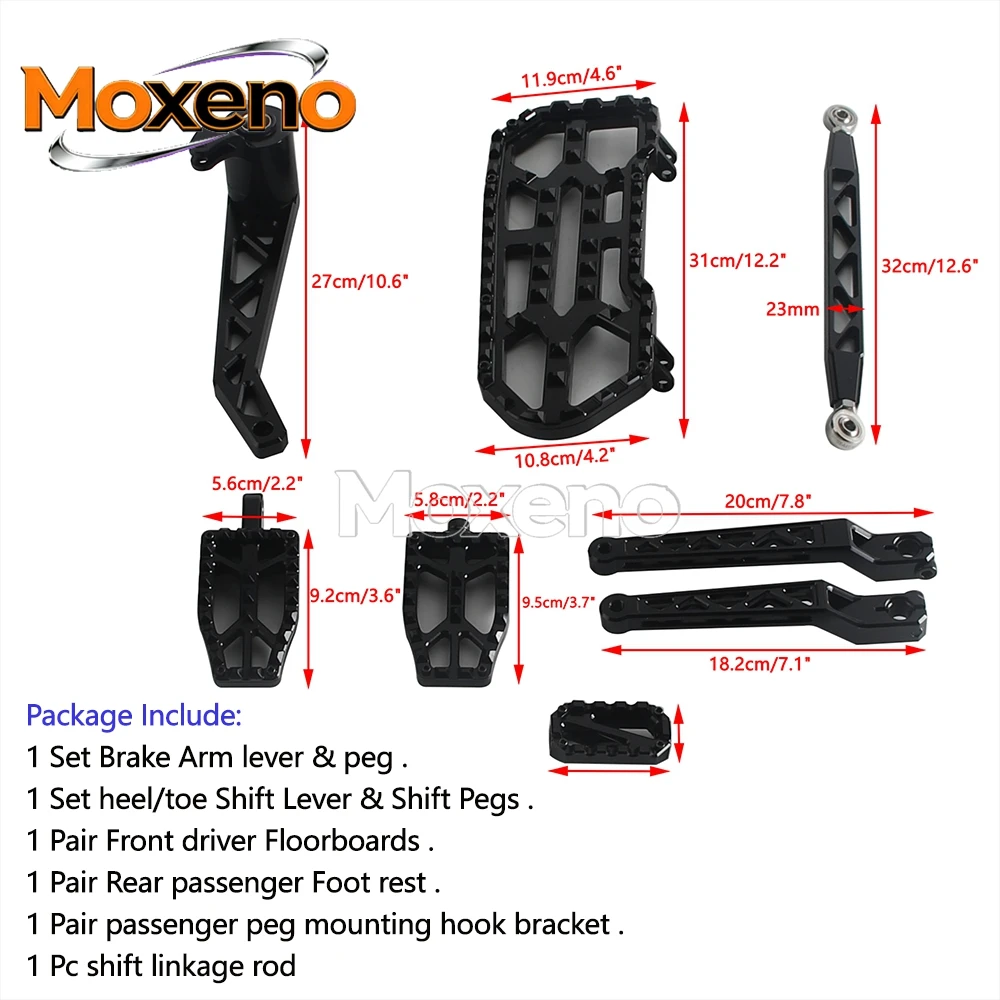Motorcycle Front Rear Floorboards Foot Pegs Brake Shift Lever Set For Harley Touring FLHR FLHTK FLRT FLHX FLHXS FLTR FLHT 14-26