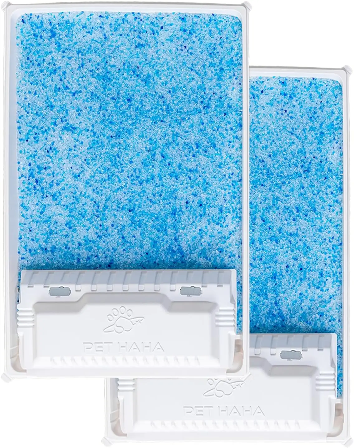 

Crystal Cat Litter & Disposable Trays, 2 Sets for Petsafe Scoop-Free, Leak-Proof, Odor Control, Easy One-Hand Disposal