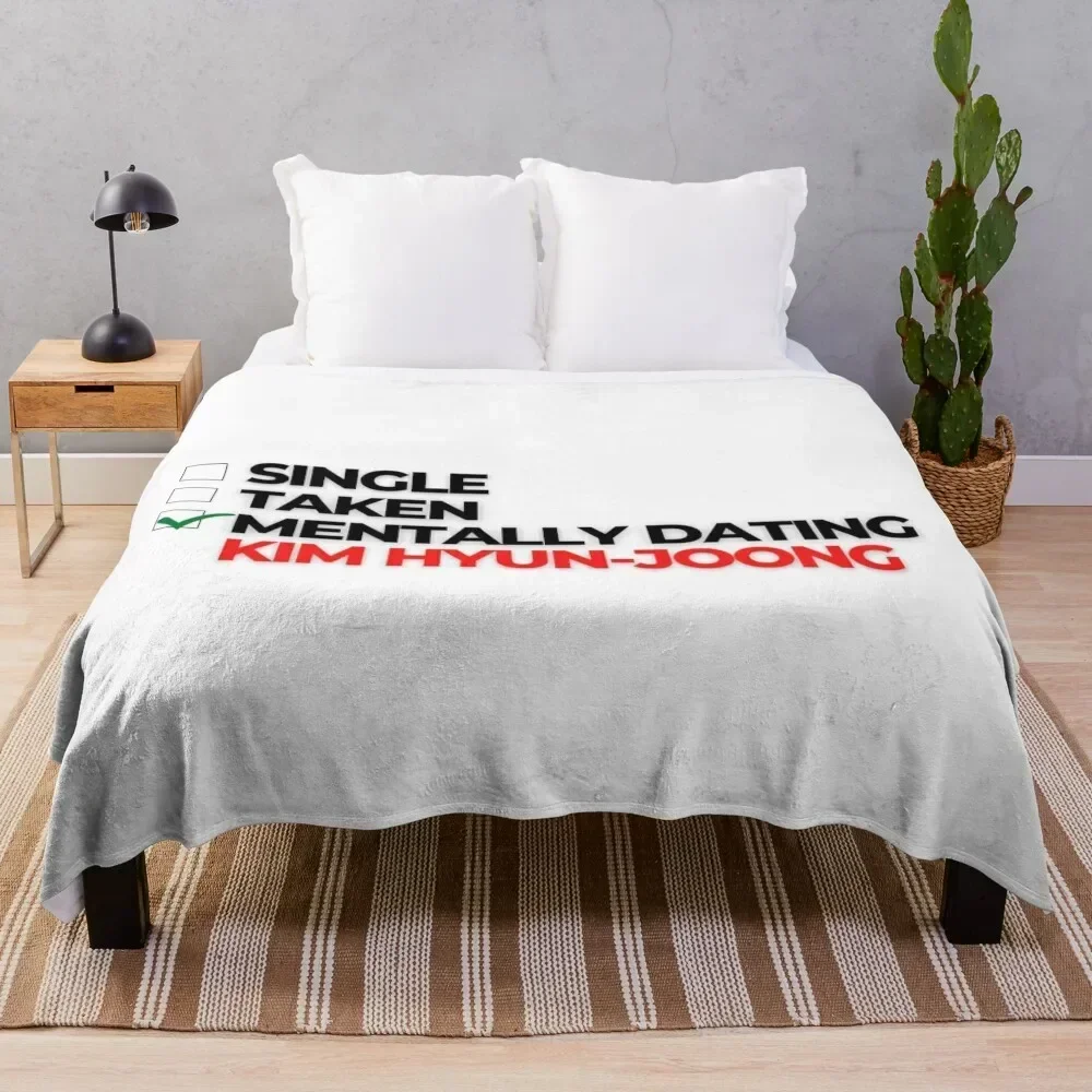 

Mentally Dating Kim Hyun-joong Throw Blanket Men's Soft Warm Throw Blanket for Couch