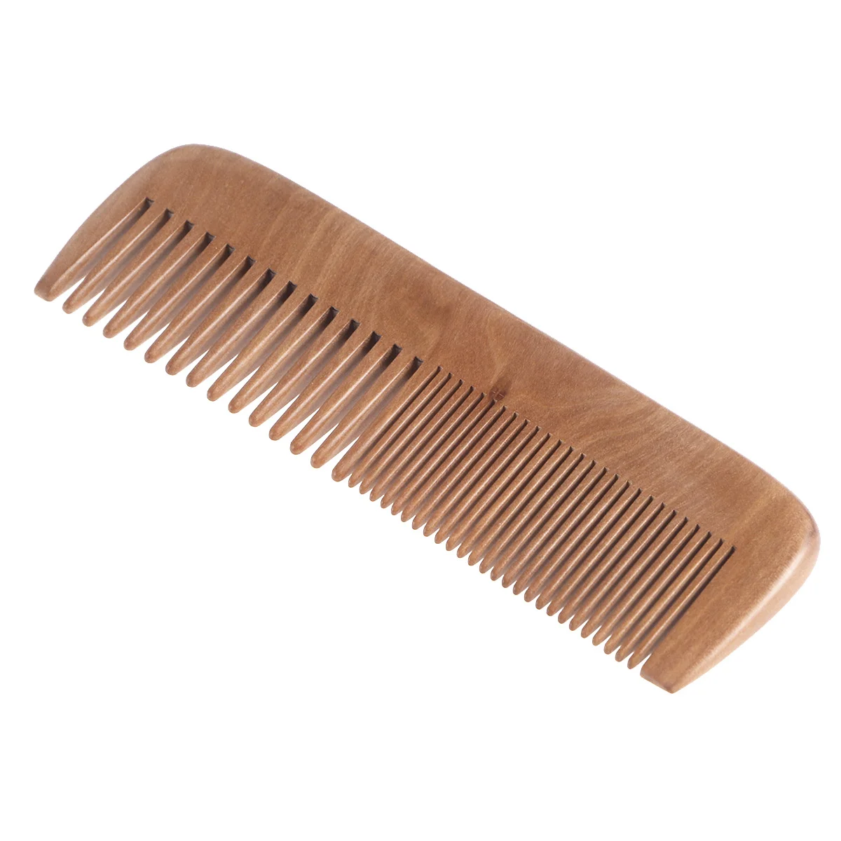 Wooden Comb Mustache Combs Anti Static Bracelet Detangler Hair Brush Scrubber Tail