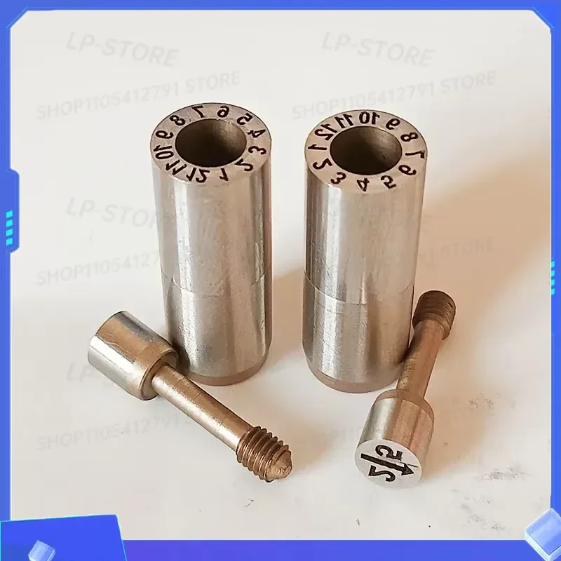 2PCS 5PCS Injection Mold Changeable Date Stamp Date Code Inserts for Record the Production Date of the Mold D4 to D20 MM