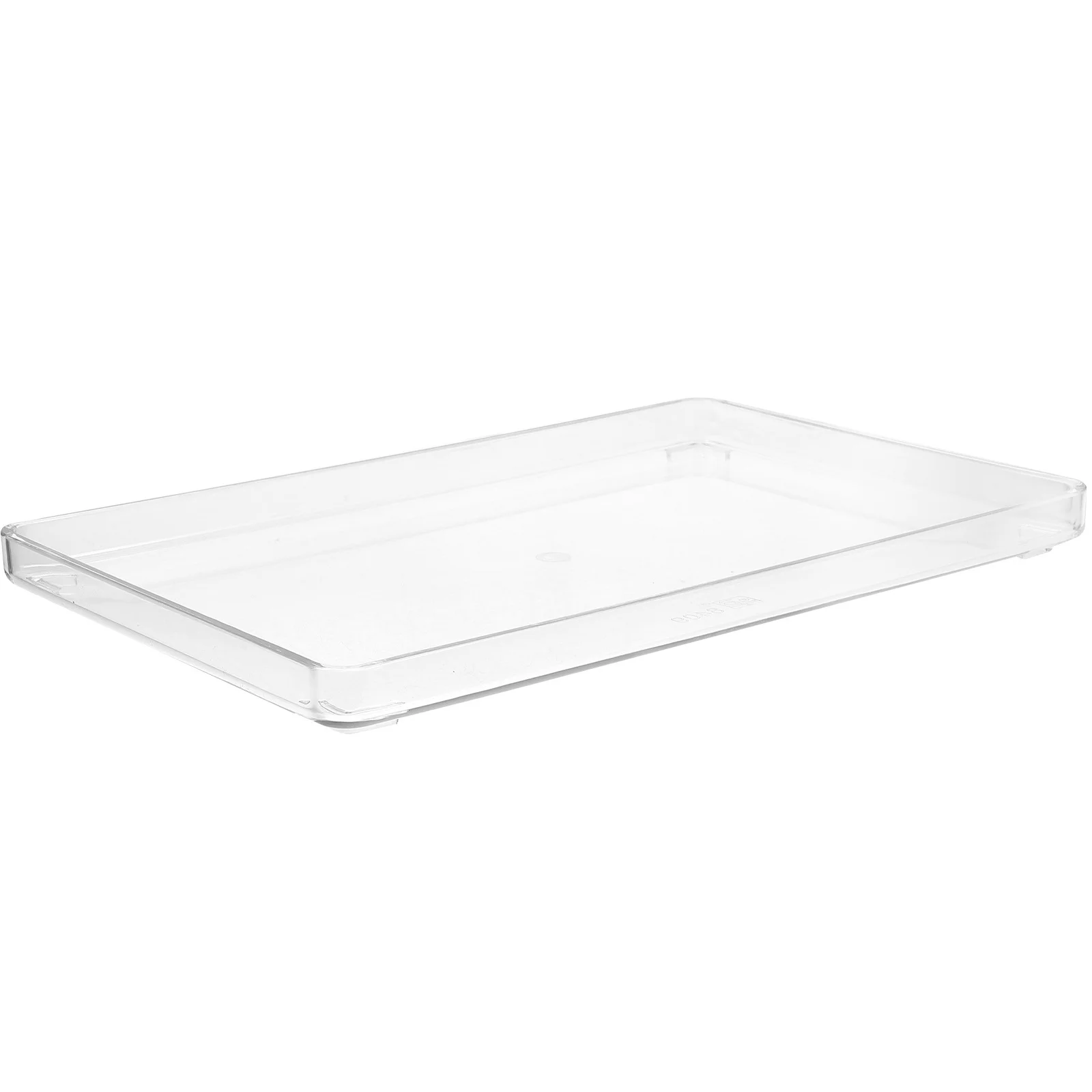 

Small Acrylic Tray for Hand Towels and Napkins Clear Bathroom Vanity Organizer Tea Room Storage Container Accessory Display