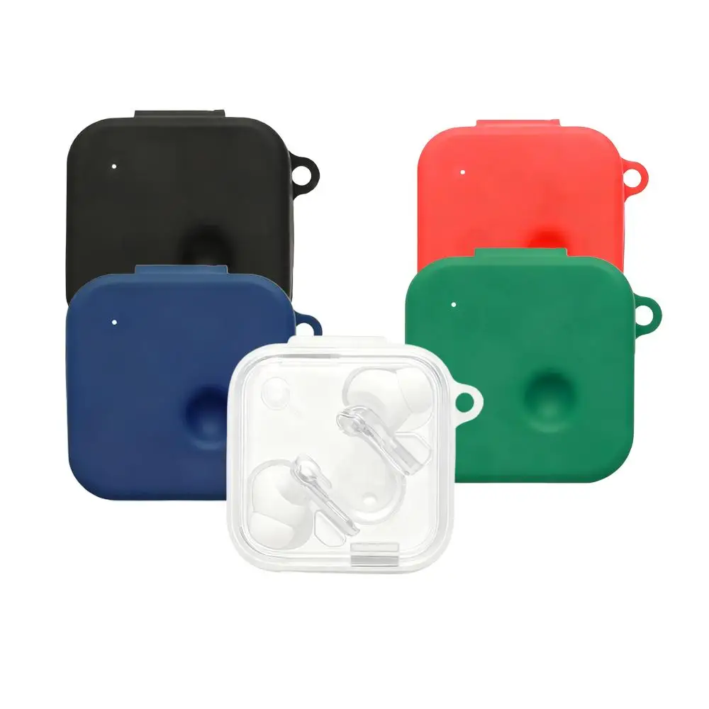 ﻿ For Nothing Ear 3 Accessories Protector Earphone Case Silicone Protective Case With Carabiner Wireless Earbuds Silicone Cover