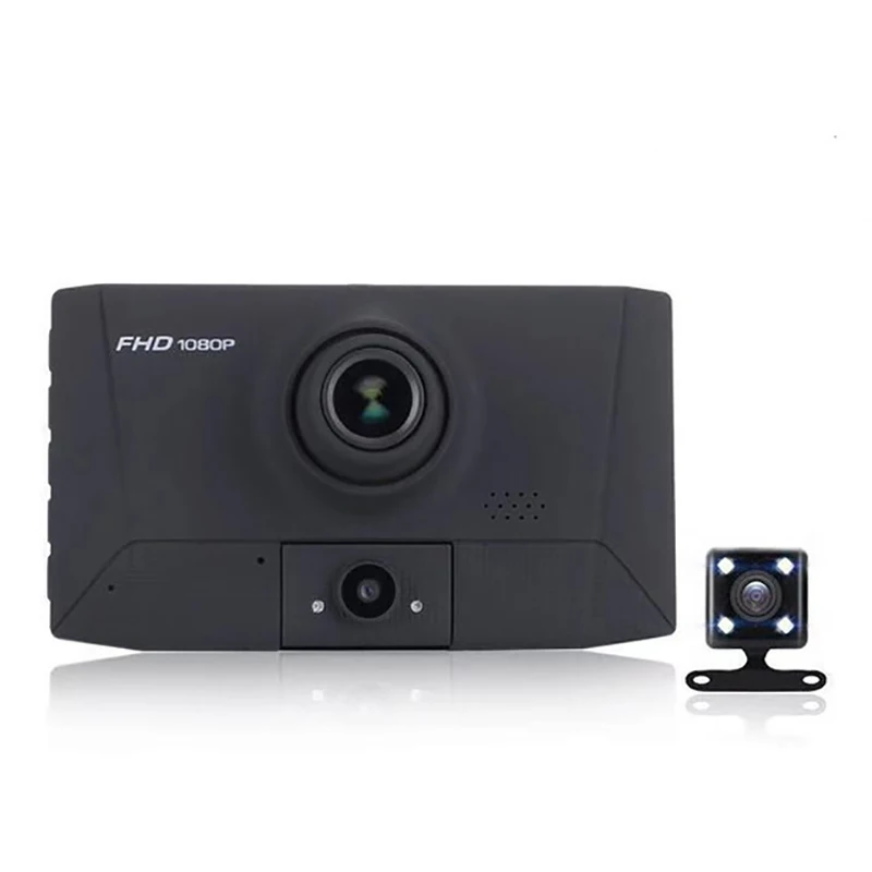 4 Inch Car DVR Video Recorder Dash Camera Rear View 1080P HD Loop Recording G-Sensor Night Vision 170 Degree Wide Angle