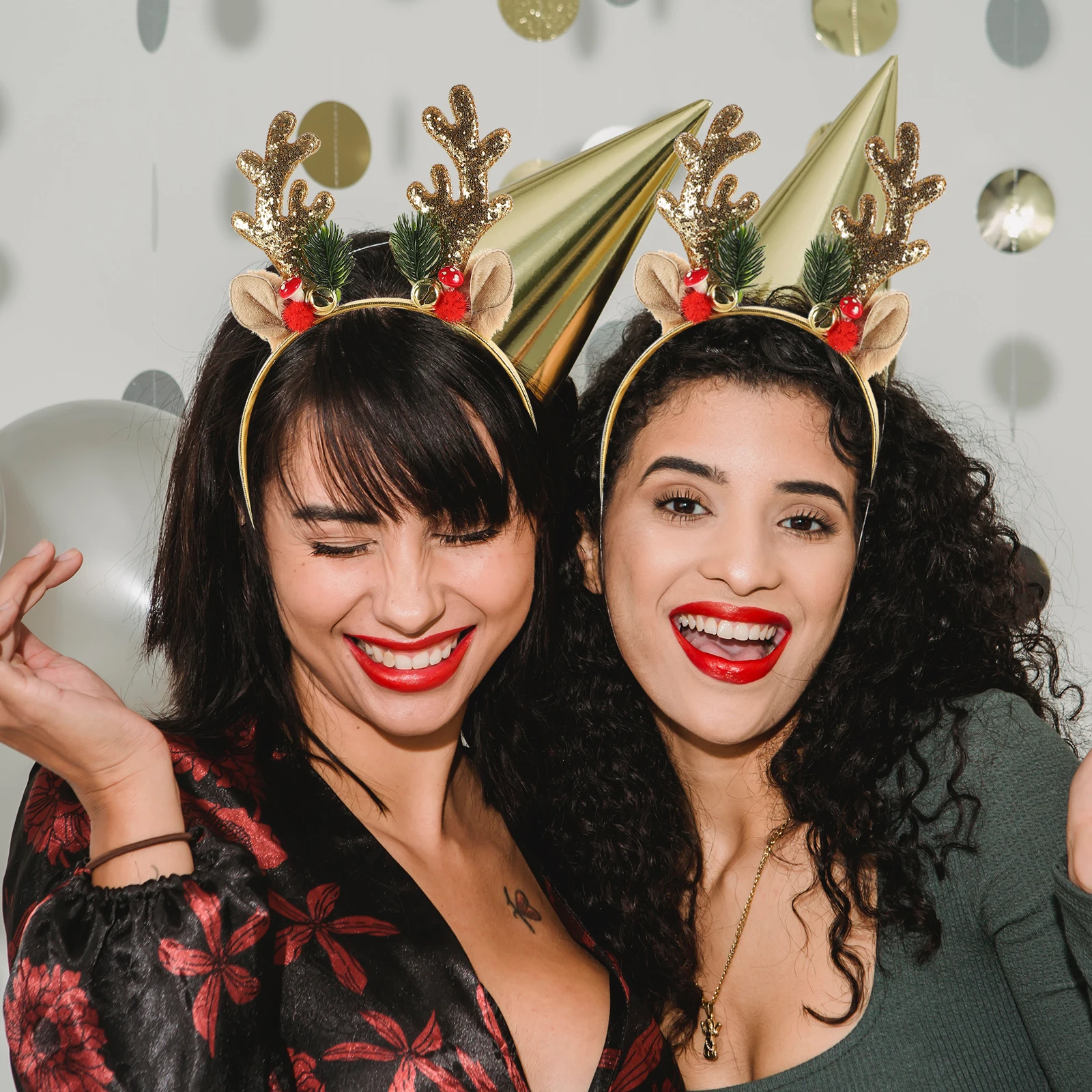 

Christmas Antler Headband Hair Hoops Wedding Party Headdress Plastic Girls Reindeer