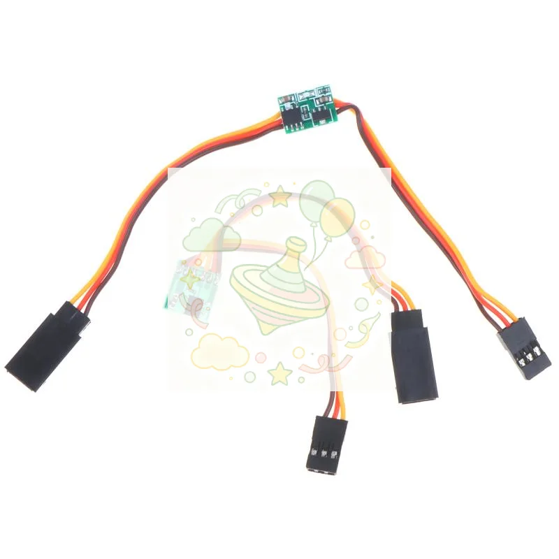 RC Servo Signal Reverser Fast Response Waterproof Outer Coating Mini Reverse Switch Cable for Outdoor RC Racing