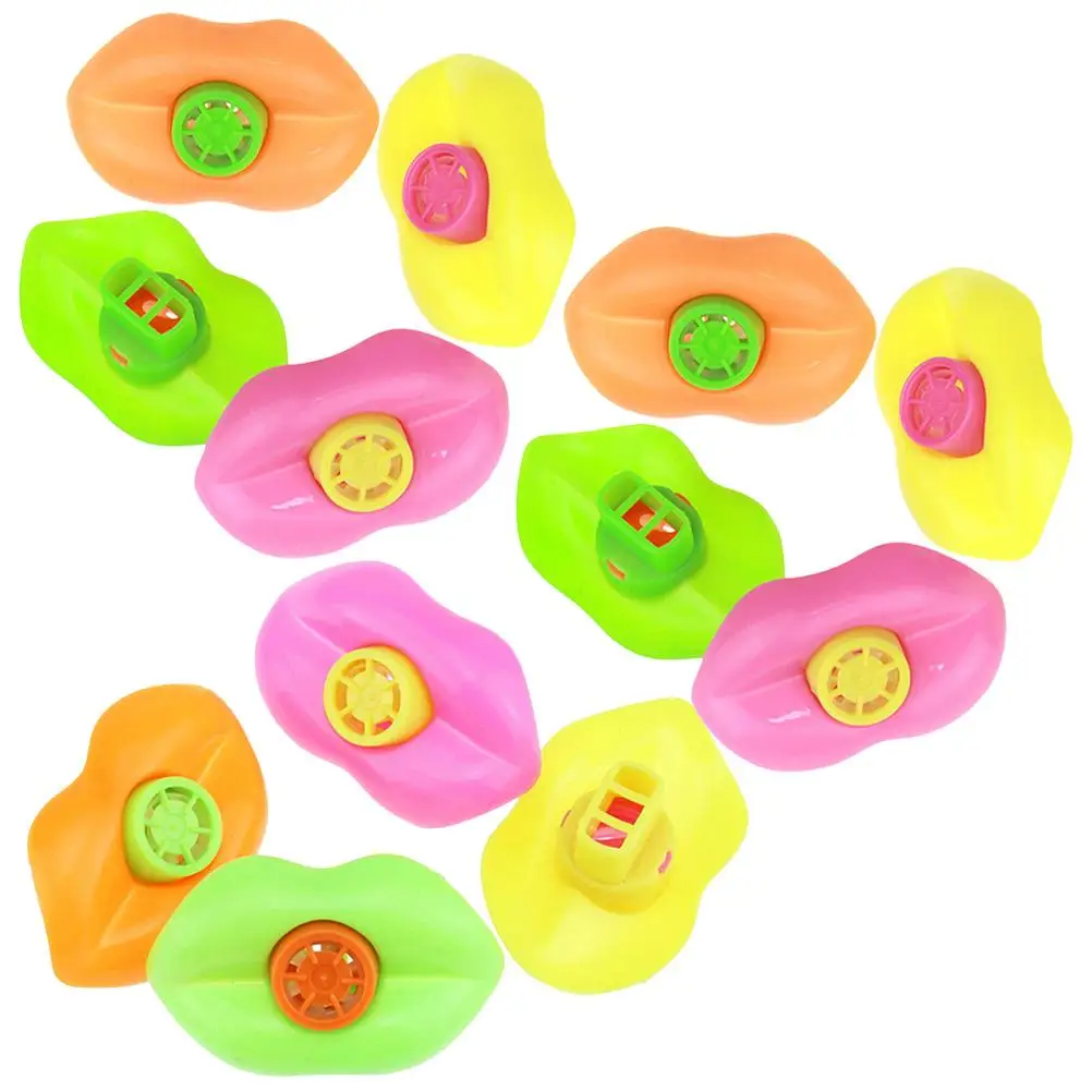

12 Pcs Children's Whistle Gifts Instruments for Kids Early Education Colored Toys Portable Cartoon Bulk