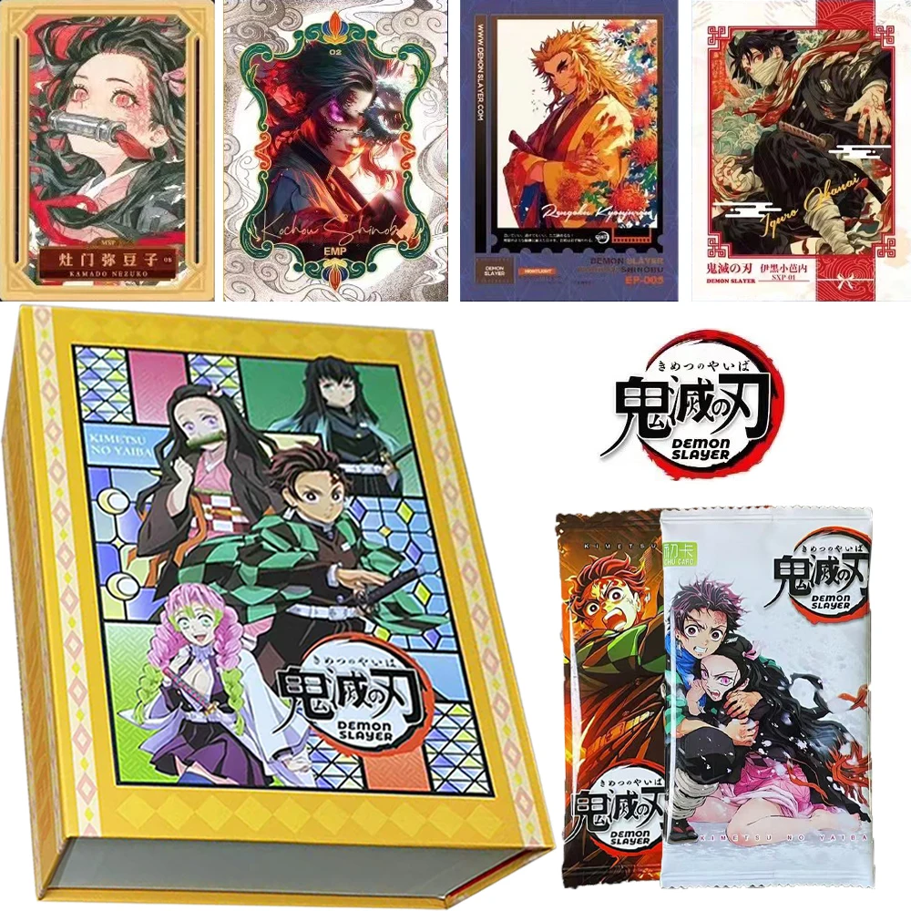 

Оптовая продажа, новая карта ChuKa Demon Slayer Tanjirou Nezuko Inosuke, редкая коллекционная карта персонажей аниме, подарок на Хэллоуин и Рождество