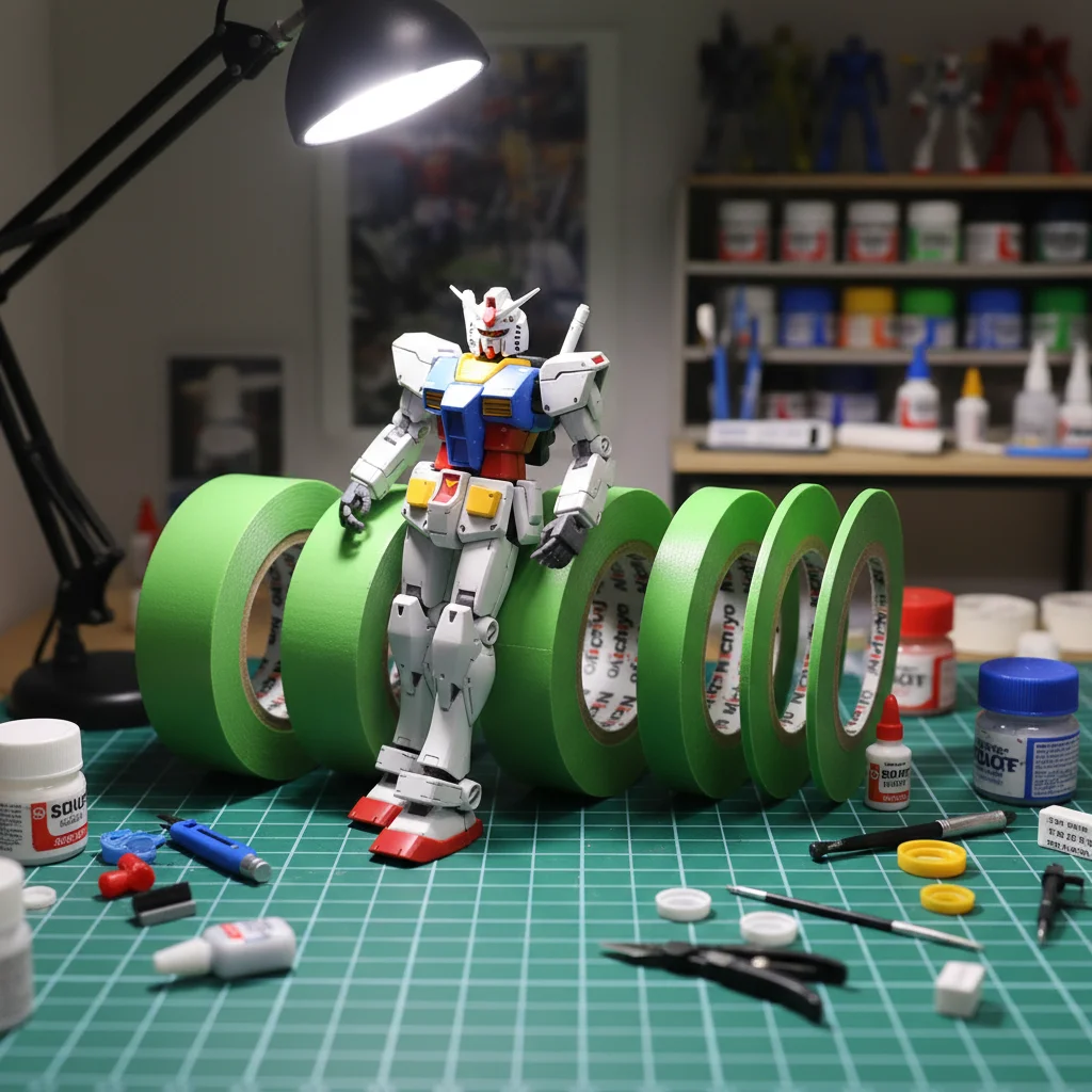 YX Model Masking Tape Set of 5 Precision No Residue Spraying Tape for Gundam Military Scale Model Hobby Painting