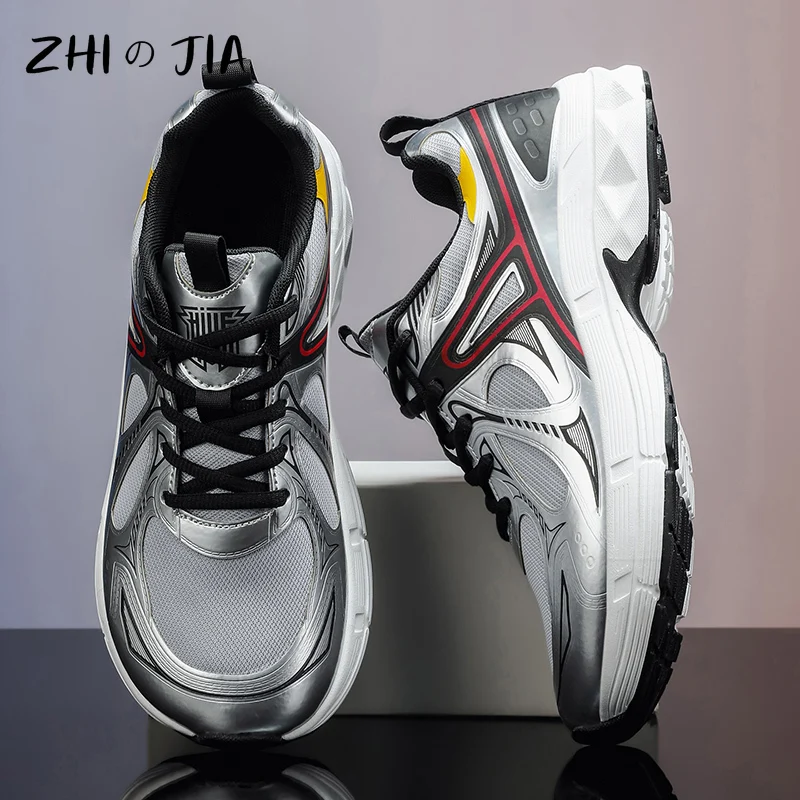 

New Wide Head Sneakers Spring and Autumn Fashion Breathable Footwear Casual Trendy Men's Shoes 38-46