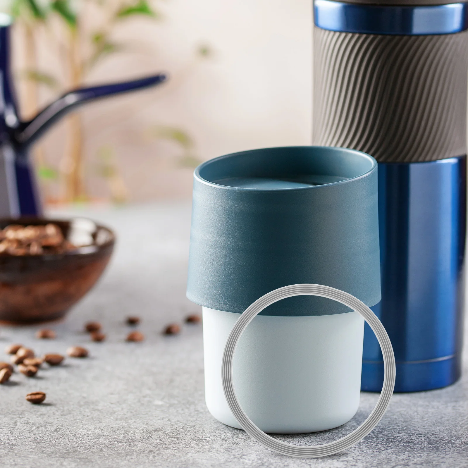 

Water Gasket Replacement Silicone Sealing Rings Leakproof Cap Gaskets for Flask Insulated Bottles Food Jars Multiple Sizes
